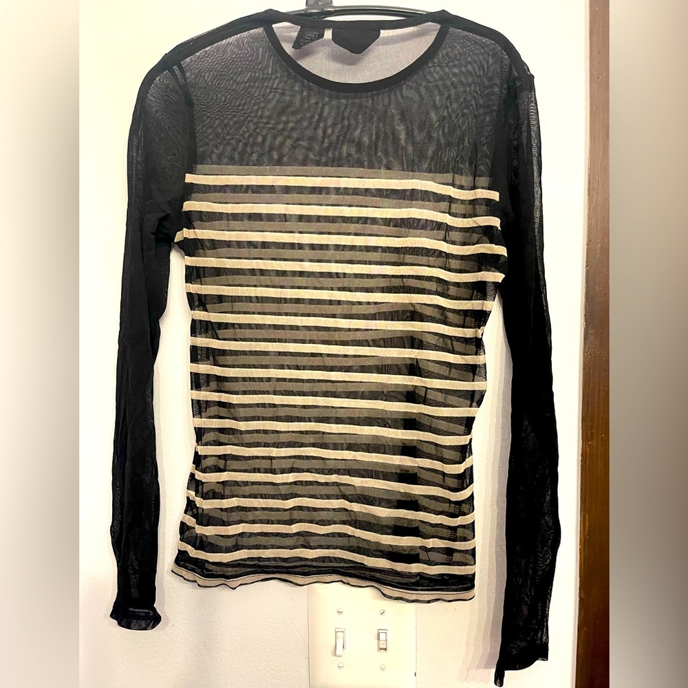 New York Company striped cream / black small.